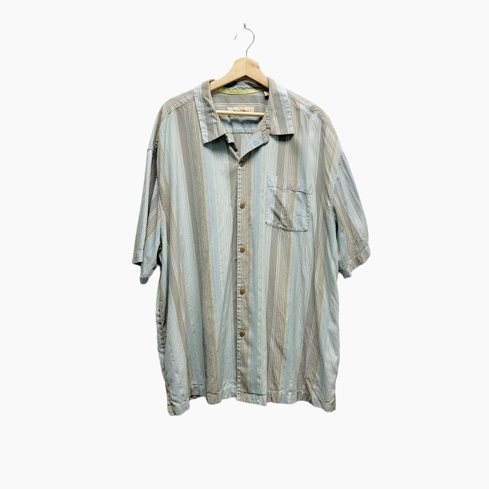 Tommy Bahama Silk Button up t‎ shirt size 2XL